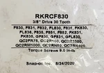 New Snap-on Tools 3/8" Drive Ratchet Repair Kit Rkrcf830 - Free Shipping F830. Fixed Price $22.99.