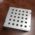 Kc Tool Aluminum Bench Top Stand For Precision Tools - 25 Holes Tumbled Finish. Fixed Price $36.99.