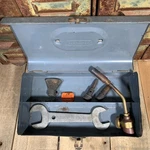 Vintage Craftsman Torch Kit - Case, Flint Tin, Regulator Wrench 1 1/8"/ 1/4". Fixed Price $35.00.