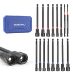 Workpro 16pc Magnetic Nut Driver Set Bit 1/4"hex 6" Long Metric & Sae. Fixed Price $29.99.