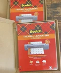 Scotch Thermal Laminating Pouches 3mil Letter Size 8.9x11.4in 200 Sheets Total. Fixed Price $28.98.
