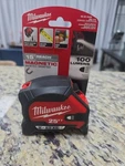 (new) Milwaukee 48-22-0428 25' Compact Magnetic Tape Measure W/rechargeable. Fixed Price $32.88.