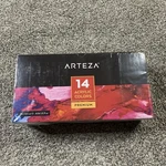 Arteza Acrylic Premium Artist Paint Set, 120ml Pouches - Set Of 14 New & Sealed. Fixed Price $39.99.