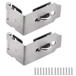 Gemasp Hasp Latch 2 Pack, 90 Degree Solid 304 1.96 Inch-2pcs, Silver. Fixed Price $40.17.