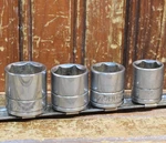 Husky 3/8" Drive Hex Socket 13/16" 3/4" 11/16" 5/8" 4pc Lot Mechanic Hand Tool. Fixed Price $13.75.