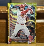 2025 Bowman Chrome Nathan Church 1st Gold Wave Refractor /50 Cardinals #bcp-192. Fixed Price $39.99.