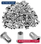 60pcs M6 Rivet Nuts, Bonsicoky 304 Stainless Steel Flat Head Rivnut Threaded Ins. Fixed Price $14.33.