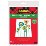 Scotch Self-seal Single-sided Laminating Sheets, Letter Size 9 X 12 In, Clear. Fixed Price $11.94.