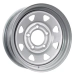 Ecustomrim Trailer Wheel 14 Inch 14x5.5 5 Lug On 4.5 Center Silver Spoke Rim. Fixed Price $59.99.