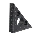 T Tulead Carpenter Square Triangle Ruler Aluminum Alloy Woodworking Black. Fixed Price $12.50.