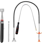 4pc Magnetic Pickup Tool Set Telescoping & Flexible Grabber Claw Tools. Fixed Price $15.36.