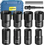 10 Pcs Bolt Nut Extractor Set, 1/2-inch Drive Lug Remover Socket Tool,. Fixed Price $68.90.