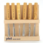 Pfeil "swiss Made" Intermediate Size Carving Tools Set Of 6. Fixed Price $231.98.