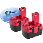 2x New 14.4v Battery For Bosch Bat038 Bat040 Bat041 Bat140 3660k 1661k 3454 Nicd. Fixed Price $48.99.