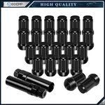 23 Set Of 1/2''-20 + 2 Key Black 6 Spline Tuner Wheel Lug Nuts For Ford Jeep. Fixed Price $24.95.