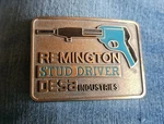 Vintage Remington Tools Stud Driver Desa Brass Belt Buckle 1970s. Fixed Price $15.99.