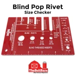 Blind Pop Rivet & Nut Size Checker Gauge. Fixed Price $11.34.