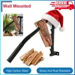 Wall Mounted Kindling Splitter Heavy Duty Steel Firewood Cracker Portable Manual. Fixed Price $76.04.