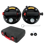 Heavy-duty Multipurpose Vacuum Glass Suction Cup With Pressure Gauge 440lbs 8''. Fixed Price $38.83.