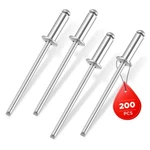 Workpro 200pc Aluminum Blind Rivets 1/8"x3/8" Pop Rivet Assortment Steel Mandrel. Fixed Price $12.99.