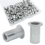 M5 Rivet Nuts 100pcs 304 Stainless Steel Flat Head Rivnut Threaded Insert Nut.... Fixed Price $14.80.