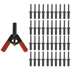 41 Pieces Of Plastic Rivet Gun Fast Fixed Riveting Machine Hand Tools. Fixed Price $19.59.