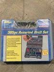 Generation 305 Piece Titanium Assorted Drill Set With Carrying Case Tools. Fixed Price $16.00.