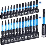 Toolant Impact Torx Bit Set 27pcs (tt7-tt40), S2 Steel Security Set,. Fixed Price $21.99.