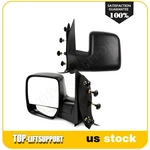 Pair Power Manual Telescoping Black Mirrors For 2003-2014 Ford Econoline. Fixed Price $68.98.