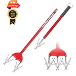 Garden Weasel Rotary Cultivator & Hand Tiller - 2-in-1 Aerate, Weed, Red. Fixed Price $71.98.
