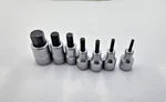 (qty 7) Stahlwille Chrome Alloy Inhex Socket Drive # 19, 12, 10, 7, 6, 5, 4. Fixed Price $128.30.