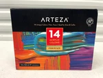 Arteza Acrylic Artist Paints Set 14 Unique Colors Non Toxic For Art And Crafts. Fixed Price $33.74.