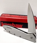 Kershaw Usa Ks1660 Serrated Silver Leek Spring Open Assisted Pocket Knife F. 2nd. Fixed Price $54.95.