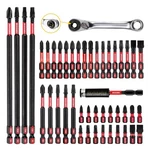 Geinxurn Impact Tough Magnetic Mixed 46pack Insert Driver Bits, S2 Mixed-46pc. Fixed Price $31.90.