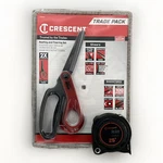 Crescent Scissors & Tape Measure 10 Inch Titanium Blade 25 Shock Force. Fixed Price $15.00.