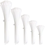 300pcs White Zip Ties Assorted Sizes 4/6/8/10/12 Inch Clear Plastic Cable Tie.... Fixed Price $13.11.