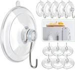 12x Hangerspace Suction Cup Hooks, 1.77 Inches Clear Pvc Cups With Metal. Fixed Price $12.99.