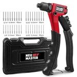 Neu Master Rivet Gun With 200pcs Rivets, 200 Black/red. Fixed Price $35.35.