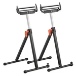 Vevor 2-pack Roller Stands Max 250 Lb Adjustable Height 27-43 In For Woodworking. Fixed Price $53.90.