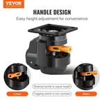 Leveling Casters, Set Of 4, 2200 Lbs Total Load Capacity, 2.5 Inches, Machine. Fixed Price $44.82.