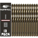 Narwhal Cobalt Drill Bits (13 Pack - Industrial Grade M35 Cobalt). Fixed Price $16.99.