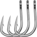 10827 Stainless Steel Barbed Fishing Live Bait Saltwater Hooks Big Game 1/0-12/0. Fixed Price $19.50.