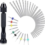 Mudder 57 Pieces Hand Drill Bits Set, 46 Pcs 0.1-1mm, Random Color Pcb. Fixed Price $19.49.
