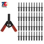 41 Pcs Plastic Poly Rivet Gun Quick Set Riveter Riveting Hand Tool Asorted. Fixed Price $17.96.
