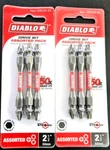 Two New Diablo Drive Bit 2-1/2 Assorted Pack Ddev-25-s3( Ph.#2,t25, Sq2 )f. Ship. Fixed Price $11.99.