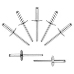 100pcs All Stainless Steel Large Flange Blind Rivets,3/16 * 5/8" Open End Sta.... Fixed Price $49.70.