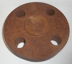 Unknown Brand, Blind Flange, Pipe Size 1-1/2", Diameter Of Bolt Circle 4". Fixed Price $20.00.