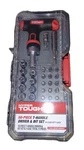 New Hyper Tough 50 Piece Ratcheting T-handle Driver & Bit Set In Case. Fixed Price $18.99.