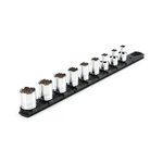 Tekton Shd91103 3/8" Drive 12-point Socket Set With Rail, 9-piece. Fixed Price $37.99.