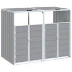 Wheelie Bin Storage Rubbish Waste 85"x31.9"x45.3" Steel Vidaxl. Fixed Price $209.99.